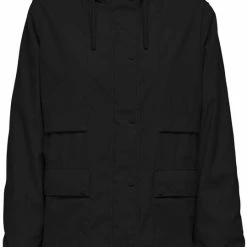 Kopen 🎉 Jacqueline De Yong Jas Jdymaximus Teddy Raincoat Otw Sie 15270963 Black Dames Maat - XL 😍