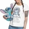 Begroting 🔔 Disney Lilo & Stitch Dames Tshirt -XL- Ohana Means Family Wit 🔔