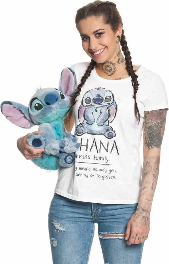 Begroting π Disney Lilo & Stitch Dames Tshirt -XL- Ohana Means Family Wit π 1 Begroting π Disney Lilo & Stitch Dames Tshirt -XL- Ohana Means Family Wit π