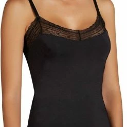 Coupon 🛒 Kanten Topje Spaghetti Ysabel Mora | Zwart XL 😀