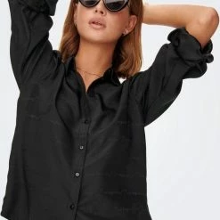 Groothandel 👍 Jacqueline De Yong Blouse Jdyjackie L/s 👚 Shirt Wvn 15268402 Black Dames Maat - L 🛒 -dameskleding Verkoop 541x840 1