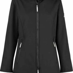 Begroting ๐ฏ BJØRNSON Signe Softshell Winterjas Parka Dames - Teddy - Maat 36 - Zwart โ