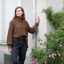 Top 10 ⭐ Knit Factory Robin Gebreide Dames Coltrui - Turtleneck - Antraciet - 36/38 🎁 -dameskleding Verkoop 550x282