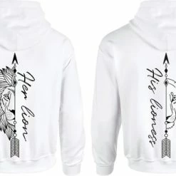 Beste recensies van ❤️ Livingstickers Hoodie Set Koppel-hem En Haar-Her Lion-His Lioness-M 👏