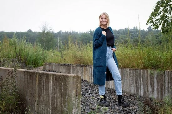 Beste Pirce π Knit Factory Jaida Lang Gebreid Dames Vest - Zwart - 40/42 - Met Steekzakken 𧨠7 Beste Pirce π Knit Factory Jaida Lang Gebreid Dames Vest - Zwart - 40/42 - Met Steekzakken 𧨠- Afbeelding 7