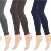 Flash-uitverkoop 🌟 Merkloos 3 Stuks Dames Thermo Legging - Antraciet-Bruin-Marine - Maat L/XL 😍