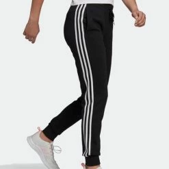Nieuw ❤️ Adidas Essentials French Terry 3-Stripes Joggingbroek Zwart Dames - Maat M ✔️ -dameskleding Verkoop 550x501