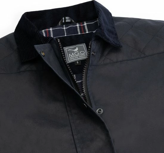 Gloednieuw 𧨠MGO Leisure Wear MGO Waxjas Meghan Dames - 100% Gewaxt Katoen - Gewatteerd - Winddicht En Waterdicht - Blauw - Maat L π€© 5 Gloednieuw 𧨠MGO Leisure Wear MGO Waxjas Meghan Dames - 100% Gewaxt Katoen - Gewatteerd - Winddicht En Waterdicht - Blauw - Maat L π€© - Afbeelding 5