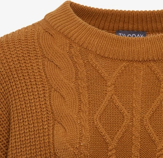 Top 10 𧨠TwoDay Dames Kabeltrui - Cognac - Maat M 𧨠3 Top 10 𧨠TwoDay Dames Kabeltrui - Cognac - Maat M 𧨠- Afbeelding 3
