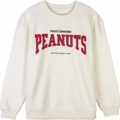 Coupon ๐ Original Peanuts Snoopy - Trui Sweatshirt Katoen Geborsteld Unisex Katoen L ๐