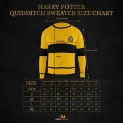 Groothandel ✔️ Cinereplicas Harry Potter - Hufflepuff / Huffelpuf Quidditch Sweater / Zwerkbal Trui / Trui-M 🛒 -dameskleding Verkoop 550x550 2