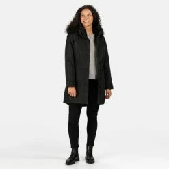 Begroting ✨ Lexis Waterdichte, Geïsoleerde Parka Jas Met Capuchon Met Rand Van Imitatiebont Van Regatta Voor Dames, Outdoorjas, Zwart 🎁 13 Begroting ✨ Lexis Waterdichte, Geïsoleerde Parka Jas Met Capuchon Met Rand Van Imitatiebont Van Regatta Voor Dames, Outdoorjas, Zwart 🎁 -dameskleding Verkoop 550x550 50