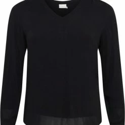 Flash-uitverkoop 🔥 Kaffe Curve KCami LS Blouse Dames Blouse - Maat 44 🤩