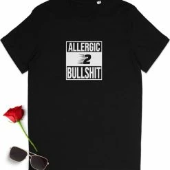 Kopen 🧨 Stanley/Stella Grappig T 👚 Shirt Met Tekst - Bullshit Tshirt - Dames Heren T-shirt - Bull Shit Vrouwen En Heren T 👚 Shirt - Unisex Maten: S M L XXL XXXL - Tshirt Kleuren: Zwart En Wit. 🛒