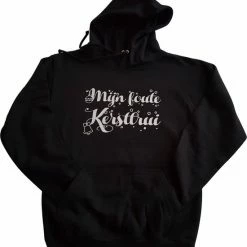 Goedkoopste 🥰 AWDis Just Hoods Zwarte Hoodie Met "Mijn Foute Kersttrui" - Zilver Glitter - Maat 5XL - Kerst, Kerstmis, Fout, Kerstfeest, Kerstmis, Trui, Kerstdiner, Aankleding, XXXXXL ❤️ -dameskleding Verkoop 550x607