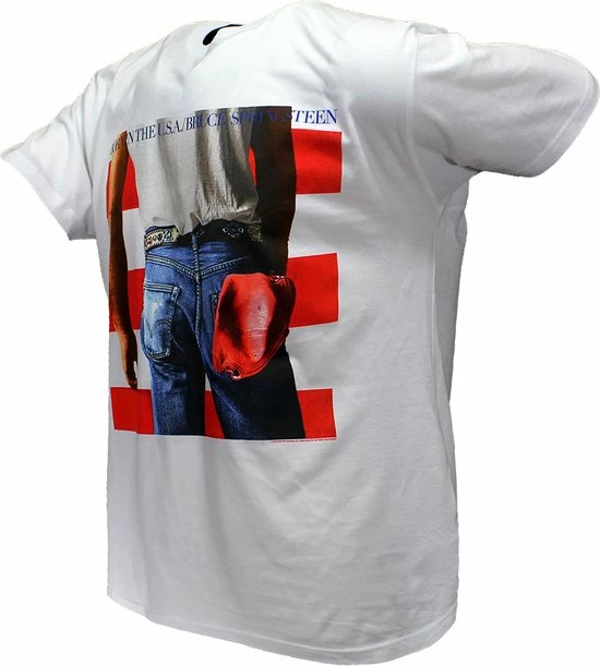 Uitgang π POPMERCH Bruce Springsteen Born In The USA T-Shirt Wit - Officiële Merchandise π 2 Uitgang π POPMERCH Bruce Springsteen Born In The USA T-Shirt Wit - Officiële Merchandise π - Afbeelding 2