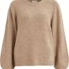 Korting ⌛ OBJECT OBJEVE NONSIA L/S KNIT PULLOVER NOOS Dames Trui - Maat XS 🔥