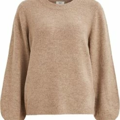 Korting ⌛ OBJECT OBJEVE NONSIA L/S KNIT PULLOVER NOOS Dames Trui - Maat XS 🔥