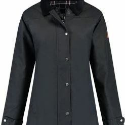 Gloednieuw 🧨 MGO Leisure Wear MGO Waxjas Meghan Dames - 100% Gewaxt Katoen - Gewatteerd - Winddicht En Waterdicht - Blauw - Maat L 🤩