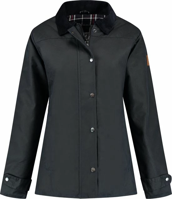 Gloednieuw 𧨠MGO Leisure Wear MGO Waxjas Meghan Dames - 100% Gewaxt Katoen - Gewatteerd - Winddicht En Waterdicht - Blauw - Maat L π€© 1 Gloednieuw 𧨠MGO Leisure Wear MGO Waxjas Meghan Dames - 100% Gewaxt Katoen - Gewatteerd - Winddicht En Waterdicht - Blauw - Maat L π€©