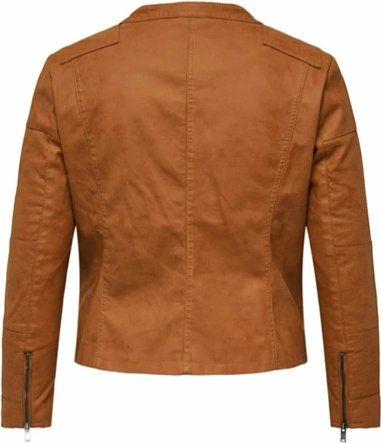 Promo π Only Carmakoma Caravana Faux Leather Biker Otw Leather Brown π 7 Promo π Only Carmakoma Caravana Faux Leather Biker Otw Leather Brown π - Afbeelding 7