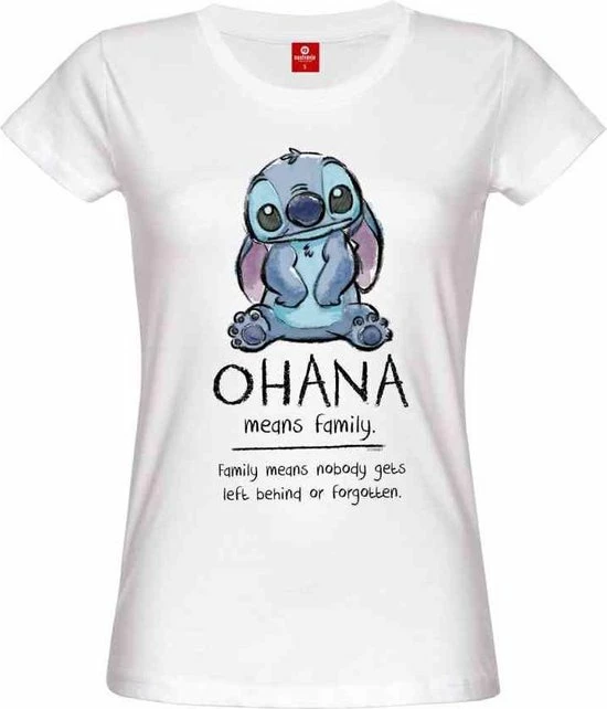Begroting π Disney Lilo & Stitch Dames Tshirt -XL- Ohana Means Family Wit π 3 Begroting π Disney Lilo & Stitch Dames Tshirt -XL- Ohana Means Family Wit π - Afbeelding 3