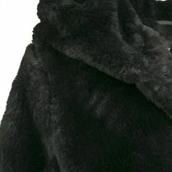 Top 10 💯 Urban Classics Jas Dames Hooded Teddy 🧥 Coat Zwart Maat M 🔔 -dameskleding Verkoop 550x643 2