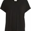 Coupon 👏 VILA VIBELIS V-NECK S/S TOP/SU - NOOS Dames T-shirt - Maat XL 😍