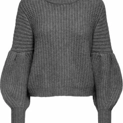 Nieuw โค๏ธ ONLY ONLSCALA L/S O-NECK PUFF PULLOVER KNT Dames Trui - Maat XL ๐
