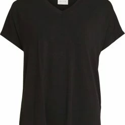 Coupon 👏 VILA VIBELIS V-NECK S/S TOP/SU - NOOS Dames T-shirt - Maat XL 😍