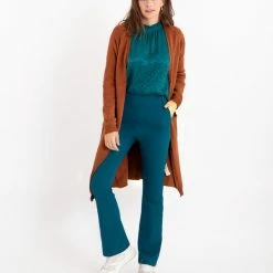 Kopen 🎁 Blauwe Broek/Pantalon Van Je M'appelle - Dames - Travelstof - Maat 2XL - 8 Maten Beschikbaar 🥰 -dameskleding Verkoop 550x648