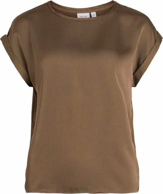 Korting ๐ Vila VIELLETTE SS SATIN TOP - Crocodilee Brown โญ 6 Korting ๐ Vila VIELLETTE SS SATIN TOP - Crocodilee Brown โญ - Afbeelding 6
