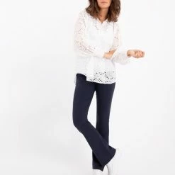 Coupon ❤️ Blauwe Broek/Pantalon Van Je M'appelle - Dames - Travelstof - Maat S - 11 Maat Beschikbaar 😉 -dameskleding Verkoop 550x660 2