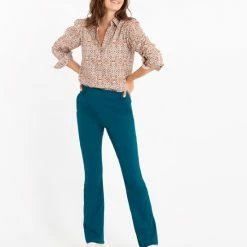 Kopen 🎁 Blauwe Broek/Pantalon Van Je M'appelle - Dames - Travelstof - Maat 2XL - 8 Maten Beschikbaar 🥰