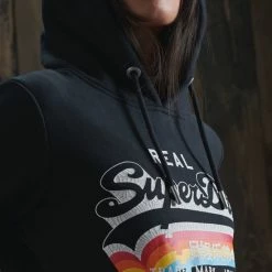 Beste deal 😍 Superdry Vintage Logo Dames Hoodie - Maat L 🛒 -dameskleding Verkoop 550x670 3
