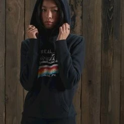 Beste deal 😍 Superdry Vintage Logo Dames Hoodie - Maat L 🛒 -dameskleding Verkoop 550x671 10