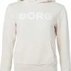 Aanbiedingen 👍 Björn Borg Logo Hoodie - Trui - Sweater - Met Capuchon - Dames - Maat XL - Lichtgrijs ⭐