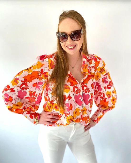 Hete verkoop π World Trade Fashion Bloemen Blouse, Multi Colour Blouse, Vrolijke Blouse, Pofmouw, Dames, Maat S β€οΈ 1 Hete verkoop π World Trade Fashion Bloemen Blouse, Multi Colour Blouse, Vrolijke Blouse, Pofmouw, Dames, Maat S β€οΈ