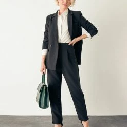 Coupon 🤩 Mexx Dames Double Breasted Blazer Zwart 👍 -dameskleding Verkoop 550x687 3