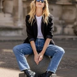 Coupon 🤩 Mexx Dames Double Breasted Blazer Zwart 👍 -dameskleding Verkoop 550x687 4