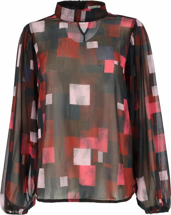 Promo β¨ Mexx Dames Puffsleeve Blouse AOP Multicolor π 4 Promo β¨ Mexx Dames Puffsleeve Blouse AOP Multicolor π - Afbeelding 4