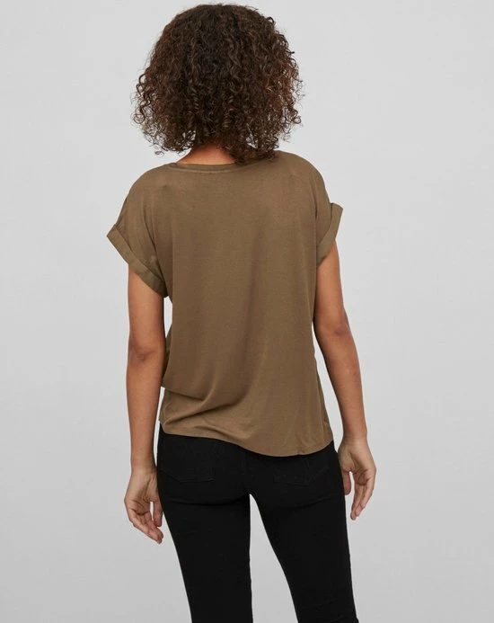 Korting ๐ Vila VIELLETTE SS SATIN TOP - Crocodilee Brown โญ 4 Korting ๐ Vila VIELLETTE SS SATIN TOP - Crocodilee Brown โญ - Afbeelding 4
