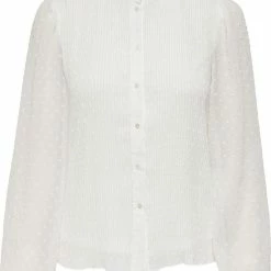 Coupon ❤️ Only Blouse Onlnew Laurence L/s Button Plisse W 15285905 Cloud Dancer Dames Maat - L 🎁