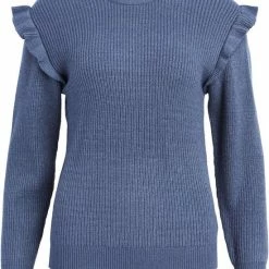 Flash-uitverkoop 👍 OBJECT OBJMALENA L/S RUFFLE PULLOVER NOOS Dames Trui - Maat S ⌛ -dameskleding Verkoop 550x697 7