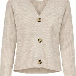 Kopen ๐งจ Only Vest Onlcarol L/s Cardigan Knt Noos 15196734 Pumice Stone Dames Maat - S ๐งจ