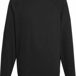 Promo 🌟 Fruit Of The Loom Sweater Raglan Sweat Ronde Hals Zwart Maat XL 🔥