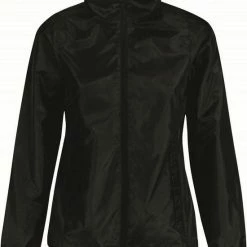 Beste Verkoop 🛒 Bc Gevoerde Regenjas/windjas Voor Dames Zwart - RainFree Windjas - Winddicht - Waterafstotend - Warmte Isolerend ✔️