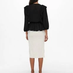 Beste Verkoop 🤩 ONLY ONLLONDON 3/4 RUFFLE TOP NOOS WVN Dames Top - Maat M ⭐ -dameskleding Verkoop 550x703 11