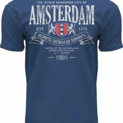 Nieuw 🛒 Fox Originals Amsterdam Superior T-shirt Heren & Dames Katoen Denim Maat XL ⌛