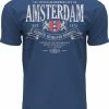 Promo 🛒 Fox Originals Amsterdam Superior T-shirt Heren & Dames Katoen Denim Maat M 💯